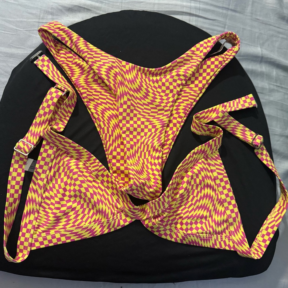 Vibrant Checkered Bikini Set